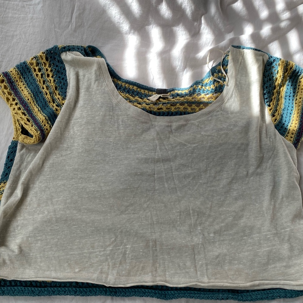 free people cropped tee